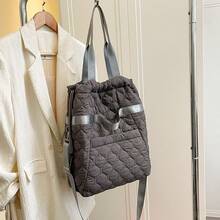 Women's New Popular Down Single-Shoulder Bag Large Capacity Filled Lightweight Handbag - Multicolor - View 16