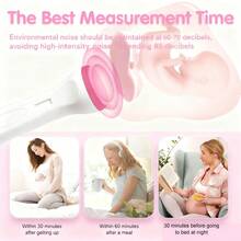 1 pieza Doppler fetal, Estetoscopio para el embarazo para el hogar, Monitor de frecuencia cardíaca fetal Doppler de alta sensibilidad de 3.0 Hz y precisión