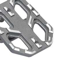 Premium Wide Motorcycle Footpegs - Compatible With  NC750, NC750X, NC750S (2014-2020) And CB500X (2015-2016) | Lightweight Titanium Construction - Silver - View 10