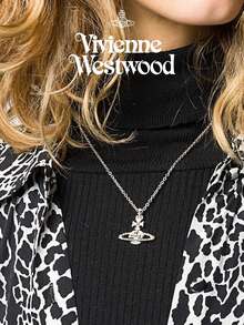 Vivienne Westwood Dây chuyền mặt phù điêu Mayfair, thích hợp đeo hàng ngày - Bạc - Xem 2