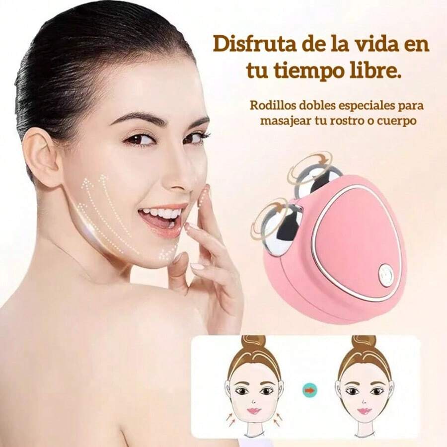 Dispositivo de Estiramiento Facial Con Microcorriente USB Levante La Cara Y Apriete El Spa De Rejuvenecimiento - Multicolor - Ver 1