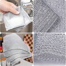 Trapos de Alambre Multiusos Tipo Fibras para trastes, Trapos de Limpieza de Alambre, Puede ser usada como Esponja para trastes, paño de Limpieza de Alambre (15) - 15 - Ver 3