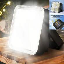 1pc Portable Solar Powered Camping Light, Handheld Commercial Lighting Emergency Lamp, Suitable For Outdoor Camping, Fishing And Lighting, 4 Lighting Modes, Rechargeable Li-Ion Battery, USB Rechargeable Emergency Light, Ideal For Camping, Holidays Like Valentine's Day, Mother's Day, Ramadan, Christmas, Halloween, Back To School - Black - View 7