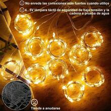 Cortina de Luces 3mx3m 2pcs, 300 Leds Cascada De Luces Con Ganchos, 8 Modos De Luces Con Control Remoto, Ip65 Impermeable, Para Interior y Exterior, Navidad, Cumpleaos, Boda. - 2 unidades - 3 m x 3 m - Ver 5