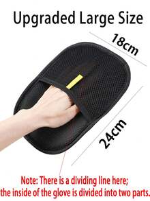 一副防静电除毛手套 + 一把除毛梳（有小号和大号可选），双面宠物毛发刷，猫狗除蚤梳，除毛器，防静电除毛工具，猫狗美容刷，适用于去除衣物、沙发和宠物身上的毛发，也适用于去除猫狗毛发。 - 彩色 - 查看 9