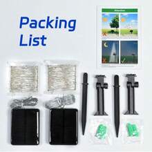 Cshare Halloween String Lights Outdoor Waterproof, Orange Solar Fairy Lights 164ft 50LED 8 Modes Orange Fall Outdoor Lights For Fall Decor Outside Pathway Patio Party Backyard Decorations - MàuE - Xem 7