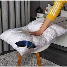 Luxurious Body Pillows, Hotel Collection, Soft Polyester Cover, Compressible, Breathable, Non-Deformable, Neck Support For Side, Back, And Stomach Sleepers, Dry Clean Only - NH-1PC-White - View 5