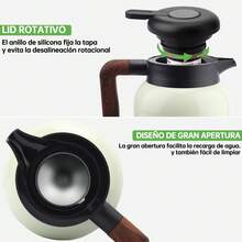 SSGP Jarra Térmica De Acero Inoxidable De 2000 Ml Para Café O Té - Verde - Ver 8