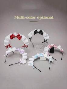 Sexy Cat Ear Headbands, Lace Bow Necklaces, Plush Bell Headbands, Role-Playing Masquerade Balls - Party Costumes And Hair Accessories - Multicolor - View 4