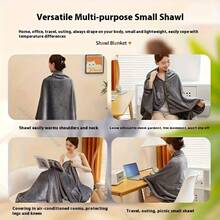 RAF 三档温度调节灰色电热毯，可机洗，USB供电，带过热保护，适用于沙发、床、旅行、办公室和家庭使用，是馈赠佳品。 - 彩色 - 查看 7