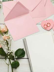 10pcs Envelope, Vintage Envelope, 18.5x13.5cm (7.28x5.31in) Blank Paper Small Object Storage, V-Shaped Seal, Suitable For Marriage Proposals, Birthdays, Graduates, Greeting Cards, Invitations - Suitable For All Kinds Of Festivals, Multiple Colors