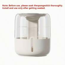 Large Capacity Quiet Humidifier With Digital Display & Night Light - Dual-Mode Operation, USB-Powered, 10.14oz/H Humidification, 1.61-2.64gal Capacity, Modern Aesthetic | Sleek Design | Plastic Construction, Humidifier For Room - Beige - View 7