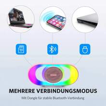 Portable Bluetooth Speaker-Wireless Bluetooth Speaker For Outdoor With Lights Stereo Speaker With Rich Bass, 24H Playtime, BT 5.4, TWS Pairing, USB Play, Gift For Christmas - Hồng - Xem 7