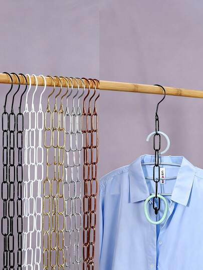 1PC Simple Solid Iron Hanger Hook, Random Color Durable Household Wall Hanger Rack