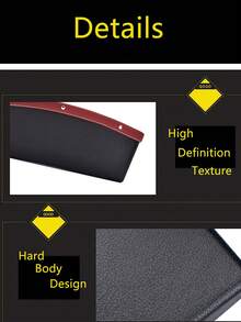 汽车座椅缝隙填充收纳袋，多功能储物袋，可放置手机、太阳镜、钥匙等物品，实用汽车内饰配件，适用于所有车型，汽车必备品 - 彩色 - 查看 5