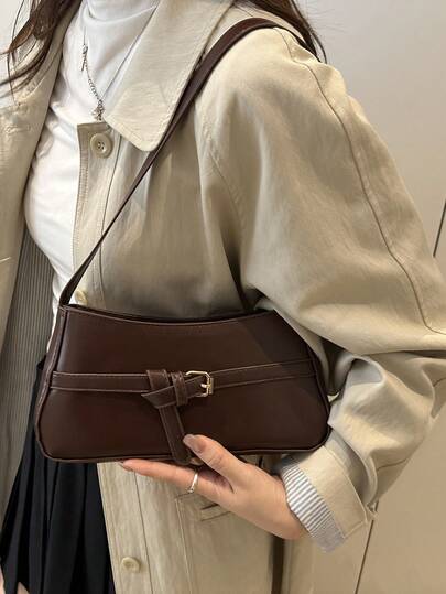 New Fashion Waist Belt Decor Handbag, Suitable For Parties, Outings, Vacations, Shopping And Daily Use, Can Store Coins, Phones, Also Suitable As A Work Bag For White-Collar, College Students And Office Workers, Elegant Ladies Bag
