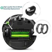 适用于 iRobot Roomba 500、600、700、800、900、E5、E6、I7 系列的替换前轮或轮胎，防滑 iRobot Roomba 清洁器配件 - 彩色 - 查看 7