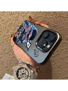 Popular-Hop Artist Themed Phone Designed Models 16, 15, 14, 13, 12, 11 Pro, X, XR, XS, 8, And Plus, Featuring A Durable Matte To Prevent Damage.17   17promax17 17pro 17prmax17 17pro 17prmax17 17pro 17prmax - 黑色 - 查看 3