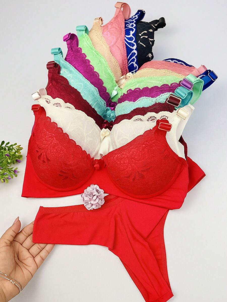 Women Bra & Panty Sets - 彩色 - 查看 1