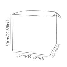 大容量收纳盒，衣物收纳箱 - 黑白波点猫咪图案印花，大容量可折叠收纳袋，适用于收纳毯子、被子和衣物 - 耐用无纺布材质，配有结实拉链和加固提手，圣诞装饰，经济实惠的圣诞礼物 - 斑點貓 - 查看 5