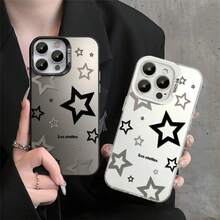 Matte Anti-Fall Cover Star Pattern Case Applies To I P H One XR 11 12 13 14 15 16 PRO MAX 14 15 16 PLUS A04 A05 A12 A14 A15 A32 A35 A52 A55 A72 Redmi A3 10C 12C 13C 14C Poco X5 X6 Pro Note 11 12 13 - J1 - Xem 6