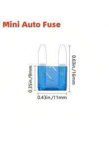 NODEMCU LUA Mini Model 60-Piece Car Fuse Combination Kit Small Mini Multi-Color Multi-Function Blade Fuse Replacement Kit, Suitable For Car/RV/Truck/Motorcycle/Boat/SUV Car Fuses - 60 - View 1
