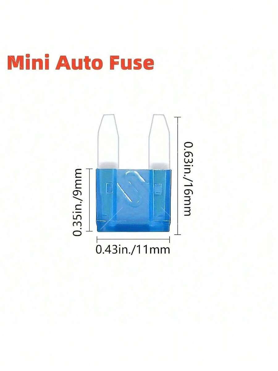 NODEMCU LUA Mini Model 60-Piece Car Fuse Combination Kit Small Mini Multi-Color Multi-Function Blade Fuse Replacement Kit, Suitable For Car/RV/Truck/Motorcycle/Boat/SUV Car Fuses - 60 - View 1