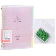 Cuaderno de alta calidad con espiral de plástico tamaño B5, bloc de notas con hojas sueltas A4 para papelería de estudiante - computadora portátil - Ver 23