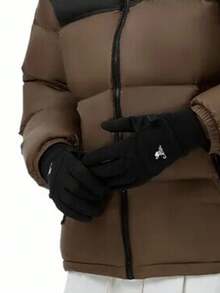 CAMEL CROWN Outdoor Down Jacket, Unisex Autumn/Winter Outdoor Down Jacket, Wind-Resistant, Water-Repellent, Waterproof Down Jacket, Thickened Padded Coat - Phantom Black/Thorn Brown - View 3