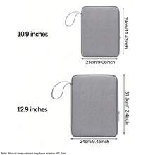 1 buah Tas Tangan Portabel Tahan Guncangan Berkualitas Tinggi untuk Tablet iPad 10,9"/12,9", Sarung Pelindung Kapasitas Besar dengan Slot Pena Tersembunyi, Pegangan Lembut untuk Membawa Tablet, Stylus, Mouse, Kabel, dan Aksesori Lainnya - MultiWarna - View 3