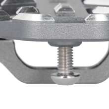 Premium Wide Motorcycle Footpegs - Compatible With  NC750, NC750X, NC750S (2014-2020) And CB500X (2015-2016) | Lightweight Titanium Construction - Silver - View 11