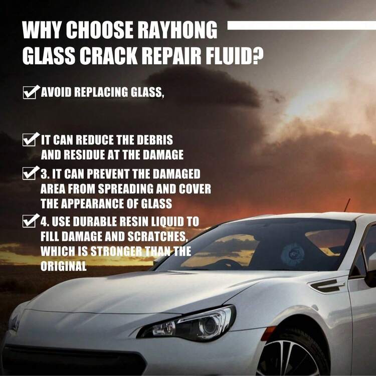 rayhong 汽车挡风玻璃修复套装 - 挡风玻璃裂纹修复树脂（新旧型号随机发货） - 查看 6
