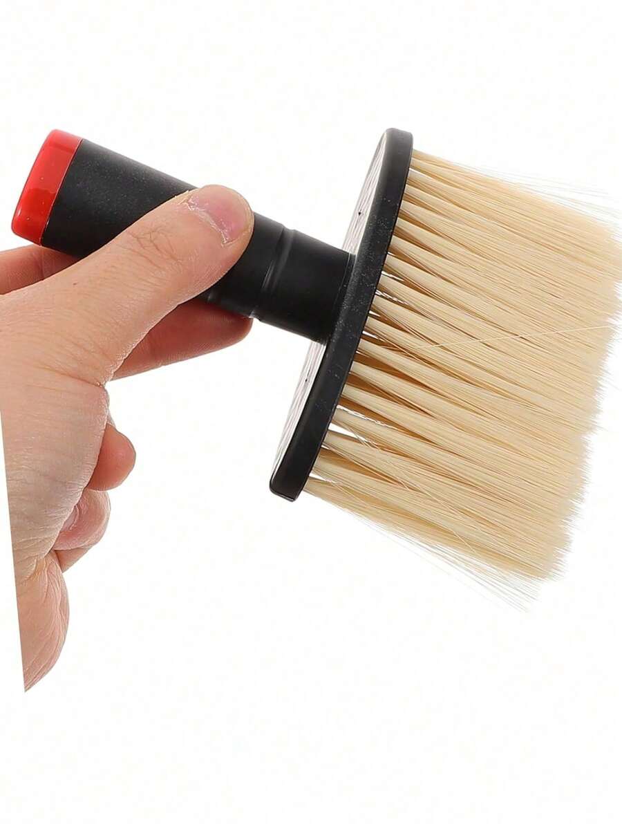 2pcs Soft Barber Neck Duster Brush, Professional Hair Cleaning Brush For Haircut Salon & Home Use, Hairdressing Supplies To Remove Loose Hair From Neckline And Ears - Multicolor - View 1