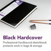 Soft White Sketchbook With Black Hardcover Binding 65lb 100g Paper 110 Sheets 5.5 X 8.5 Inches - 1 - 查看 4