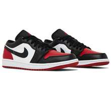 Nike Air Jordan 1 Low Bred Toe 2.0 553558-161 Mens Fashion Sneakers New - 紅白色 - 查看 3