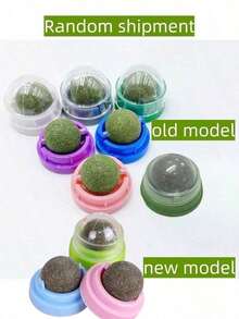 1/3pcs Cat Toy Balls, Cat Energy Balls, Edible Kitten Licking Balls, Healthy Cat Teeth Cleaning Chew Toys, Cat Wall Toys, Cat Toy Balls, Sticky Cat Toys