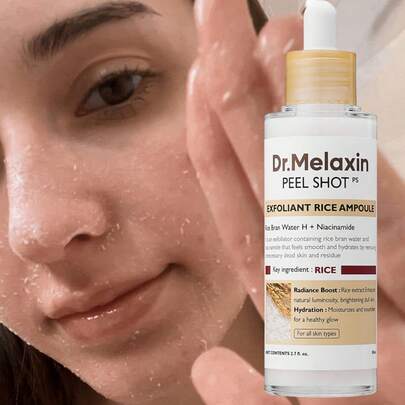 Dr.Melaxin PEEL SHOT PS 白米去角质安瓶：米糠水 + 烟酰胺双效配方 – 温和去角质、提亮肤色、保湿，适合所有肤质