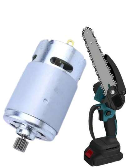 Motor Borstad motor 21V RS550 motor Borstad motor 14 tänder Lämplig för 4/6 tums sladdlös skogssåg Motorsågstillbehör, 21V 14-tänders motor 550 motor Litiumdriven enhandssågmotor Elektrisk kedjesåg Motorsåg Minisågmotor, Bärbar såg, Kompakt design, Högpresterande motor, Hobbyister Friluftsarbetare