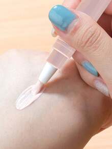 Aplicador de Caneta Recarregável Rosa de 5ml - Caneta de Óleo de Unha Vazia com Ponta de Pincel; Tubo de Brilho Labial e Aplicador de Sérum para Crescimento de Cílios; Caneta de Toque de Retoque de Pintura Automotiva à Prova de Vazamento; Design Recarregável Portátil para Mulheres, Entusiastas de Beleza e Técnicos de Unhas/Cílios; Uso em Viagens, Salão e Diário; Aplicador Multiuso Leve como Presente - Multicolorido - Visão 2