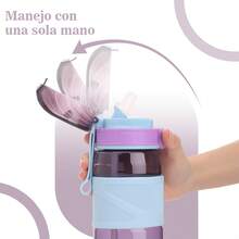 SSGP Botella De Agua Botellas Deportivas Botellas Para Agua 780ml - Púrpura malva - Ver 8
