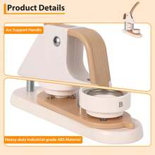 Button Maker Machine, Button Press Machine With DIY Photo Picture Badge, Magic Book For Home School DIY Crafts, Business(58mm) - 100 - View 5