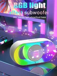 Portable Bluetooth Speaker-Wireless Bluetooth Speaker For Outdoor With Lights Stereo Speaker With Rich Bass, 24H Playtime, BT 5.4, TWS Pairing, USB Play, Gift For Christmas - Hồng - Xem 6