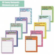 10 Pads Funny Sticky Notes With Sarcastic Sayings, To Do List Sticky Notes Pad With Lines, Cute Memo Notepads For Reminder Planner Students Office Coworkers Staff Appreciation Gifts 3 X 4 Inch,SarcasticSaying - 諷刺語 - 查看 4