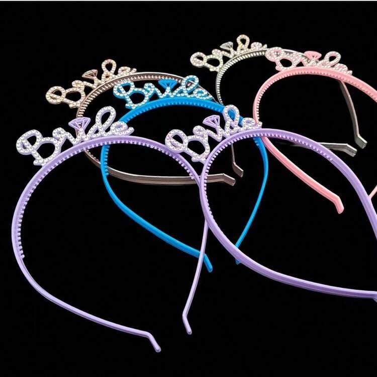 生日快乐字母派对ABS塑料发箍情人节配饰 - 淡紫色 - 查看 3