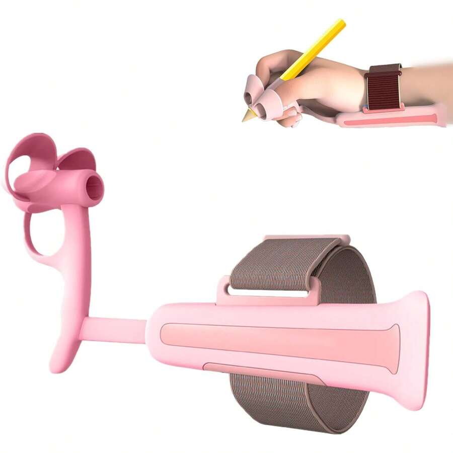 Entrenador de Postura de Escritura, Corrector de Agarre de Lápiz Ergonómico Ajustable para Aliviar la Presión de la Muñeca para Niños para Mejorar la Fuerza de Agarre, el Control - 1 - Ver 1