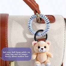Protector, 2PCS 5.3FT Anti - Loss Coil Sleeve Keychain Bag Hook Phone Data Wire Saver Pet Chew Protector - ban đầu - Xem 4