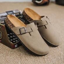 صندل كاجوال سهل الارتداء مقاس كبير من بيركنستوك أسود يناسب الجنسين 2025 - لون الرمل - مشاهدة 4