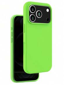 ForiPhone17/16/15/14/13/12/11 Models - Liquid Silicone Case - Ultra-Thin & Soft & Screen/Camera Protection & Shockproof & Smooth Touch & Scratch-Resistant & Microfiber Lining - Green - View 24