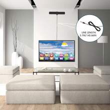 Antena para TV Digital Interior HDTV 4K Full Coaxial ,Antena de TV Digital para Interior, Alta Definición HDTV Ultra Compacta, Amplifica la Recepción de Canales - 1 - Ver 7