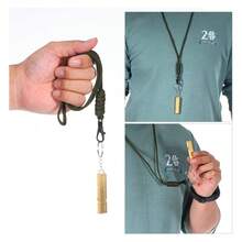 Còi sinh tồn khẩn cấp, còi hai ống siêu lớn bằng nhôm kèm dây đeo móc khóa dùng cho cắm trại, leo núi, chèo thuyền ngoài trời. - Nhiều màu - Xem 8